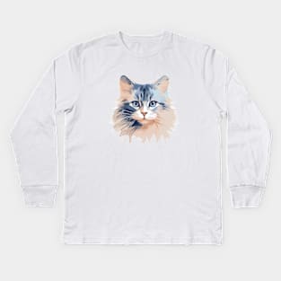 Cat Pet Animal Beauty Nature City Discovery Kids Long Sleeve T-Shirt